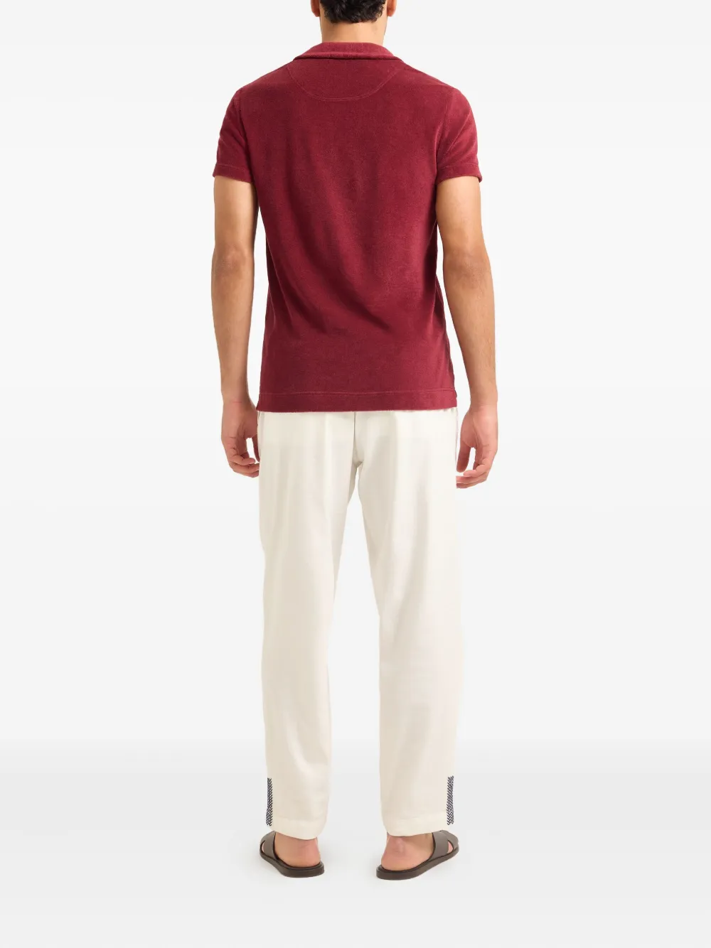 Orlebar Brown Poloshirt van biologisch katoen Rood