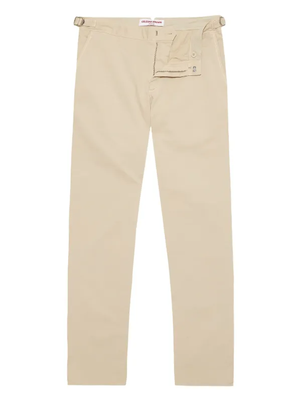Orlebar Brown Fallon Buckle Chinos in Neutrals