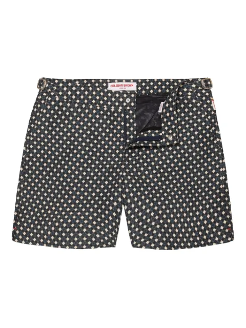 Orlebar Brown Bulldog geometric-pattern swim shorts
