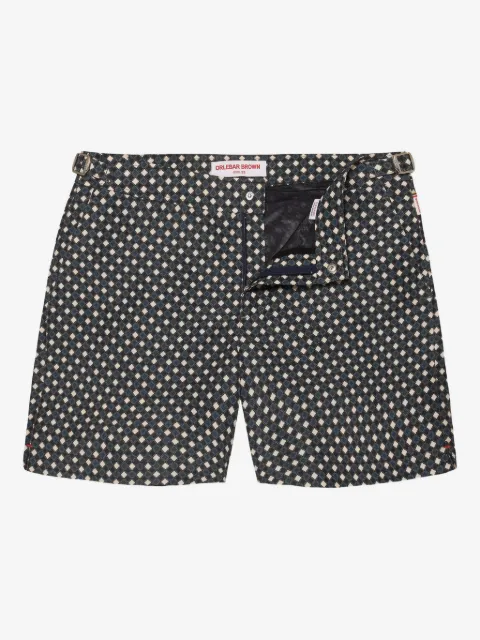 Orlebar Brown Bulldog geometric-pattern swim shorts
