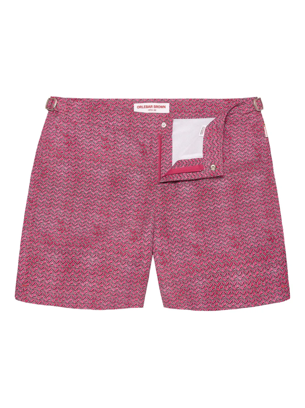 Orlebar Brown Bulldog ripcord-print swim shorts Roze