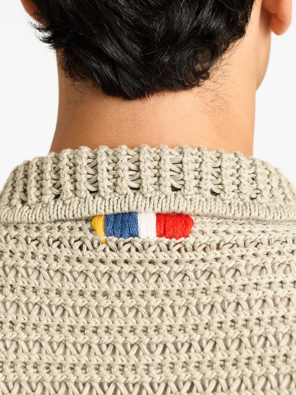 Orlebar Brown Thomas Textured-knit Short-sleeve Shirt In Gray