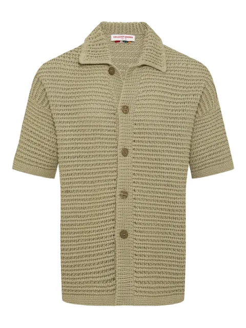 Orlebar Brown camisa tejida Thomas con manga corta