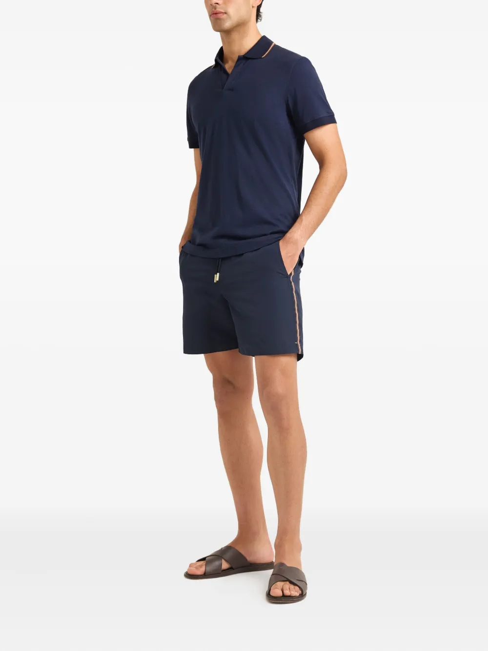 Orlebar Brown Felix gestreept T-shirt - Blauw
