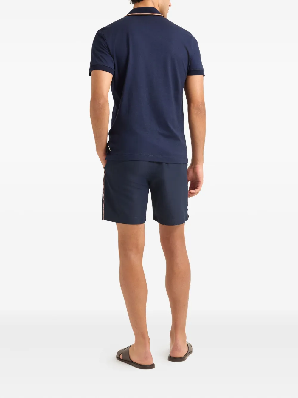 Orlebar Brown Felix gestreept T-shirt Blauw