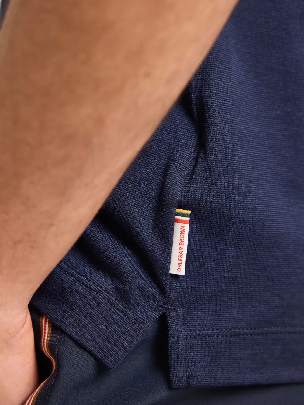Orlebar Brown Felix gestreept T-shirt Blauw