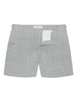 極美品 ORLEBAR BROWN スイムショーツ ホワイト×ネイビー 30 M Orlebar Brown メンズ スイムショーツ | SSENSE 日本
