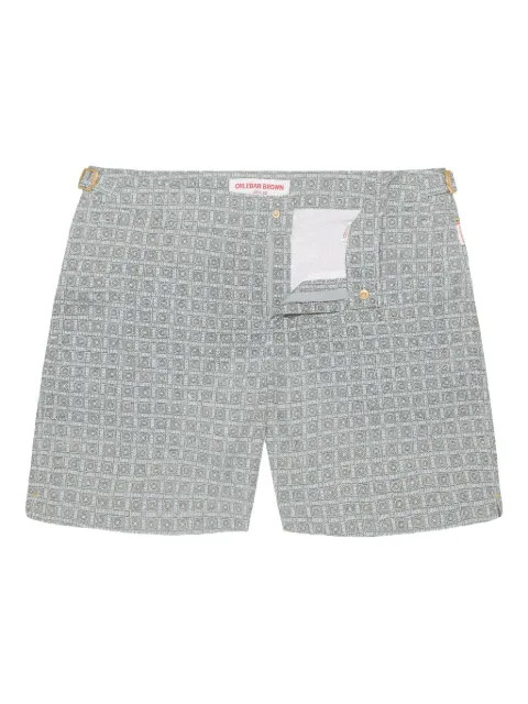 Orlebar Brown Badeshorts mit geometrischem Muster