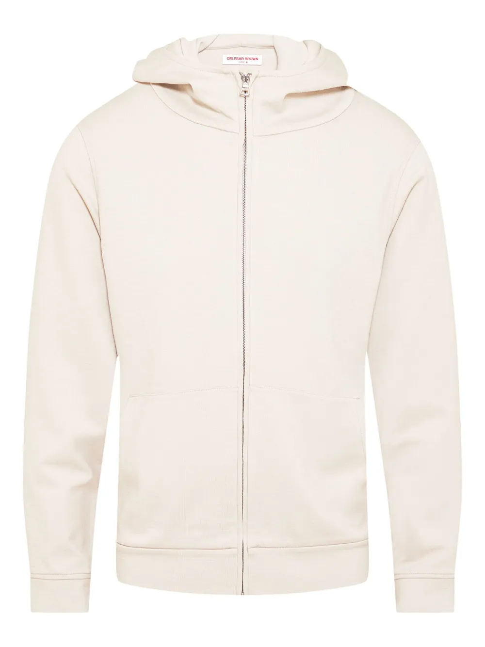 Orlebar Brown Haroun zip-front hoodie | White | Image 1