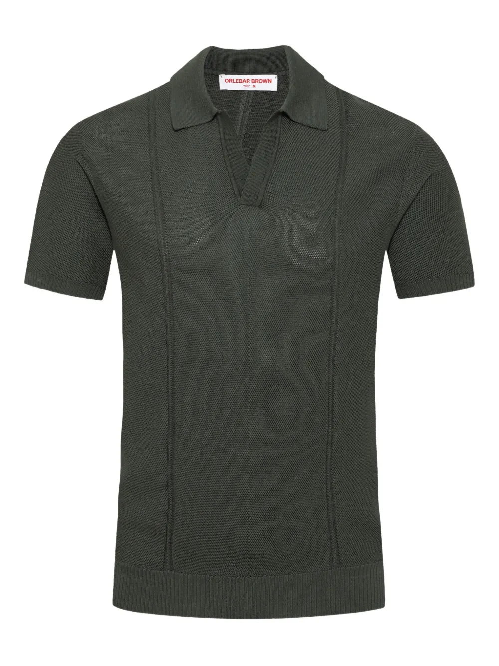 Orlebar Brown Pique Texture T-shirt In Gray