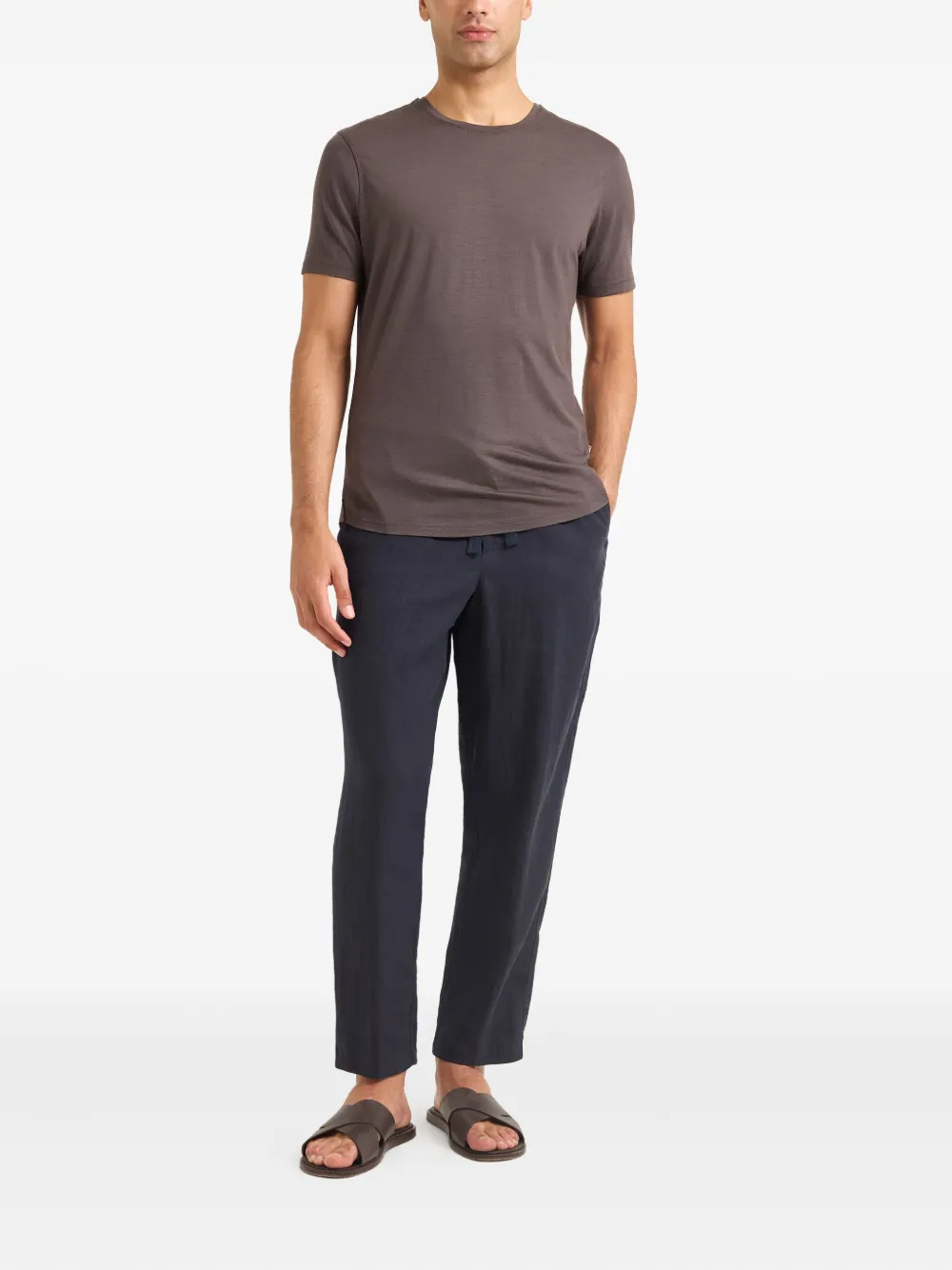 Orlebar Brown Ob-t Merino T-shirt In Brown