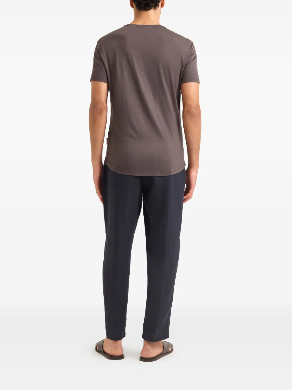 Orlebar Brown Ob-t Merino T-shirt In Brown