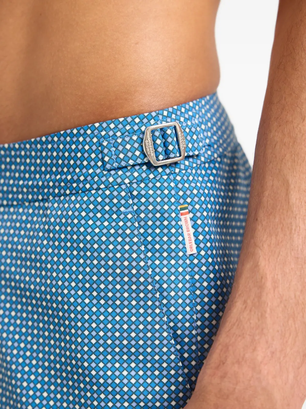Orlebar Brown Springer Glaze zwembroek met print Blauw