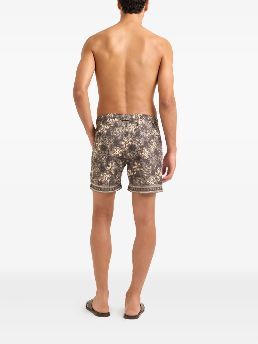 Orlebar Brown Bulldog paisley-print drawstring swim shorts Bruin