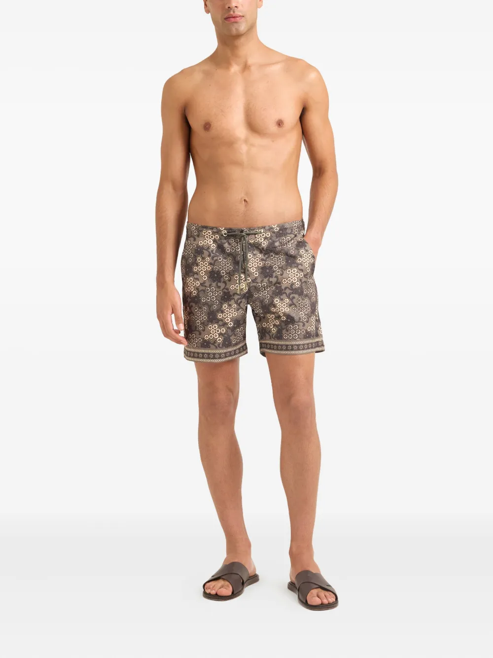 Orlebar Brown Bulldog paisley-print drawstring swim shorts Bruin