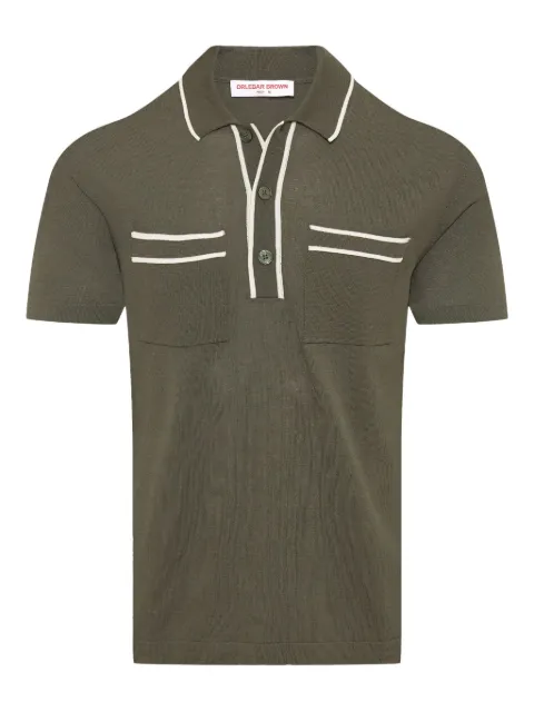 Orlebar Brown Keeling knitted-panel polo shirt