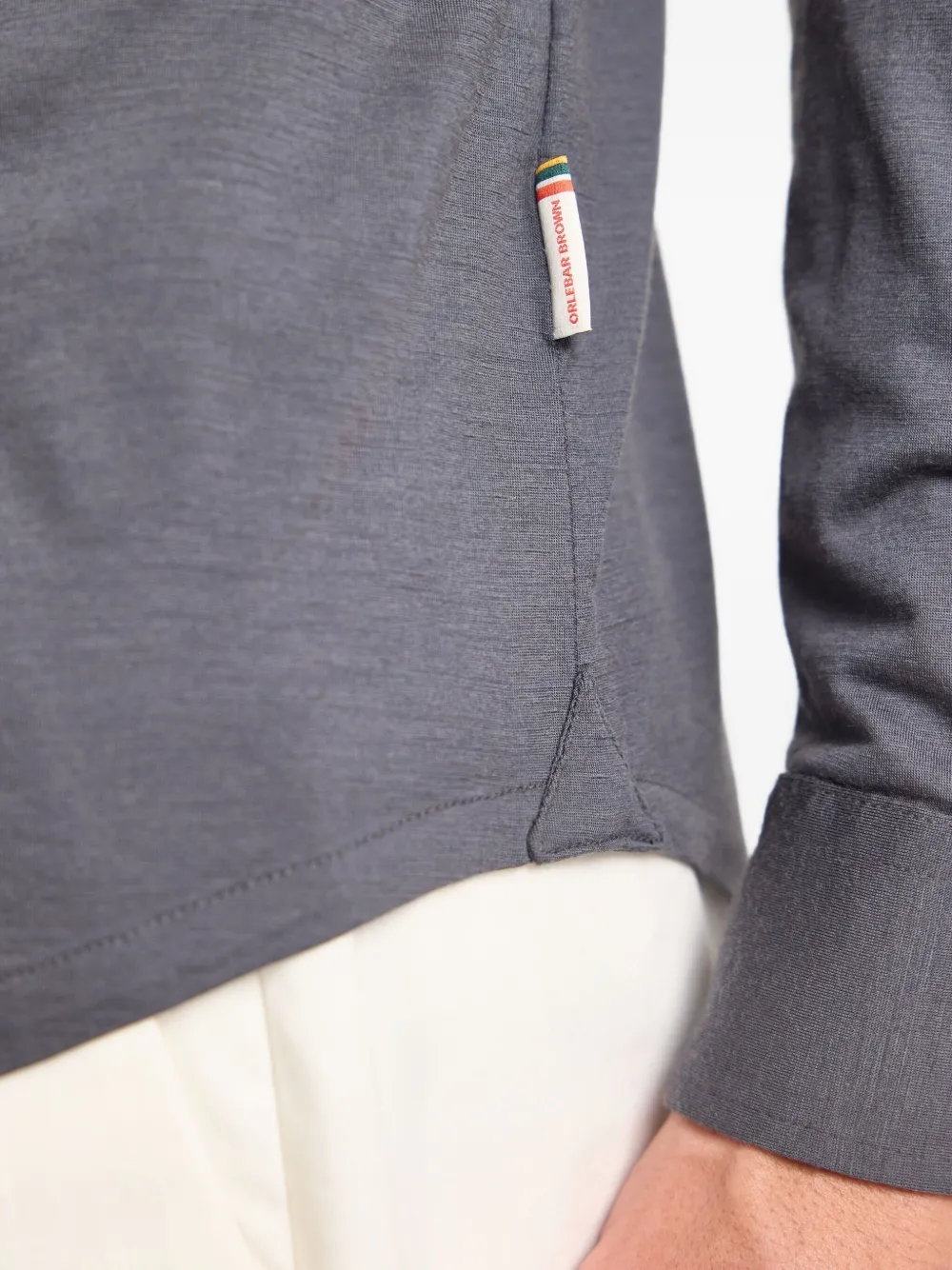 Orlebar Brown Overhemd met puntkraag Grijs