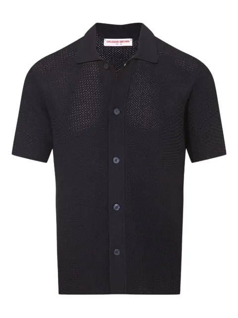 Orlebar Brown Tiernan crochet shirt
