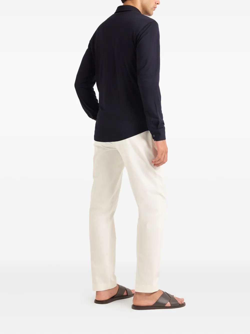 Orlebar Brown Poloshirt met lange mouwen Blauw