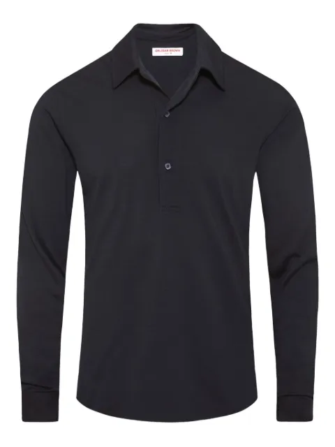 Orlebar Brown long-sleeve merino wool polo shirt