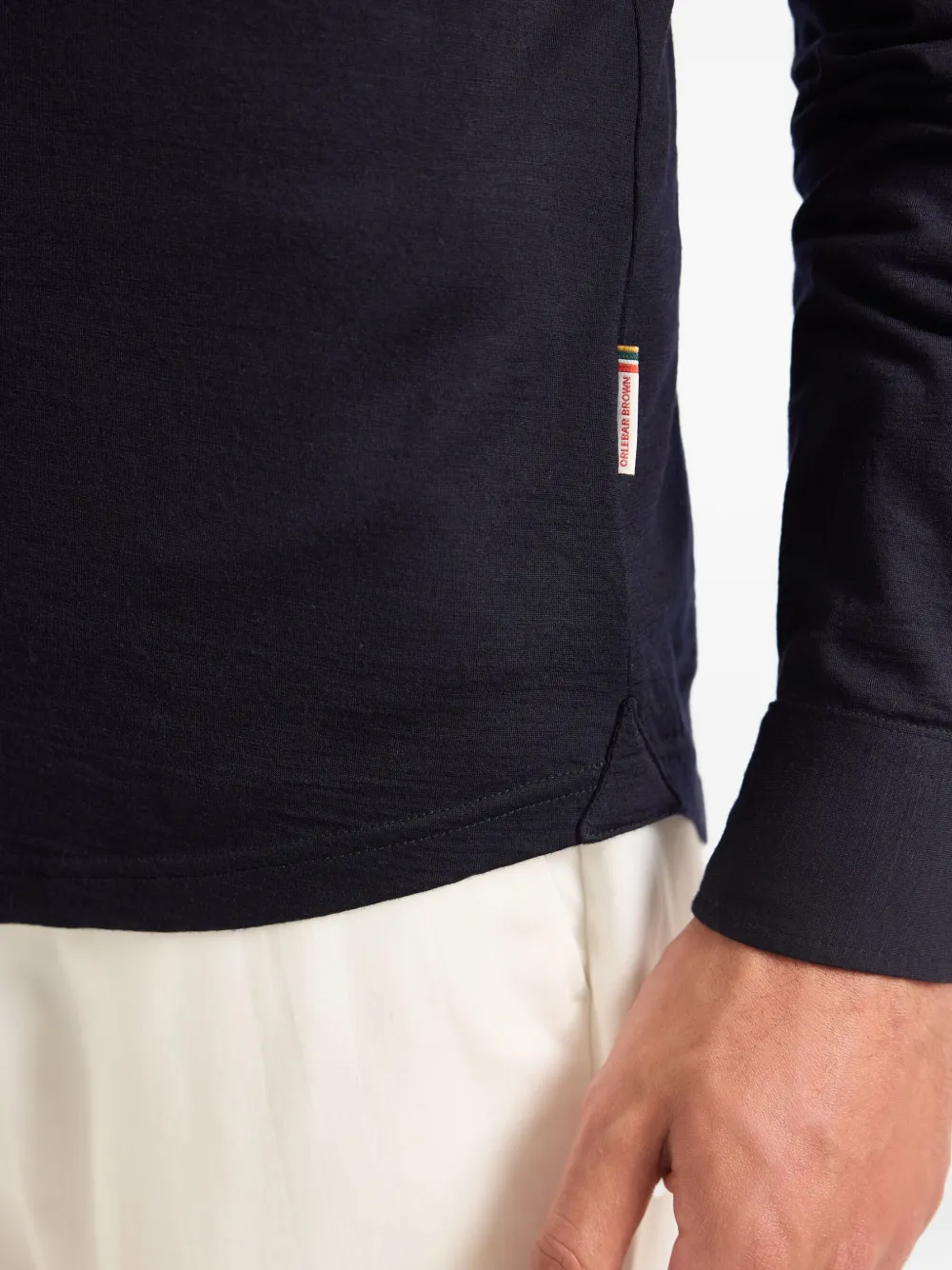 Orlebar Brown Poloshirt met lange mouwen Blauw