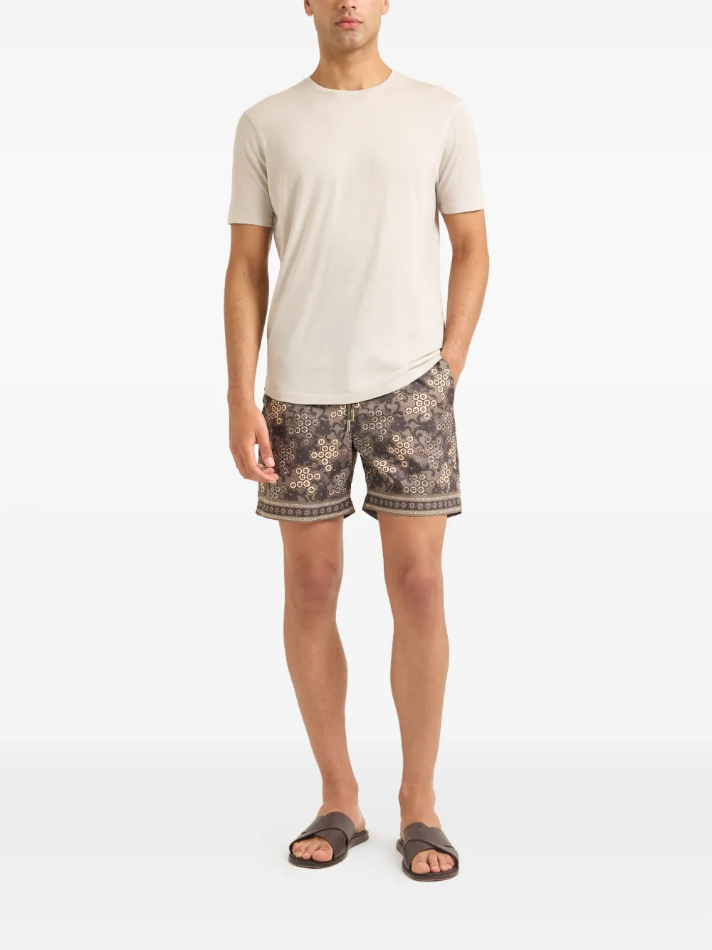 Orlebar Brown OB-T T-shirt van merinowol - Beige