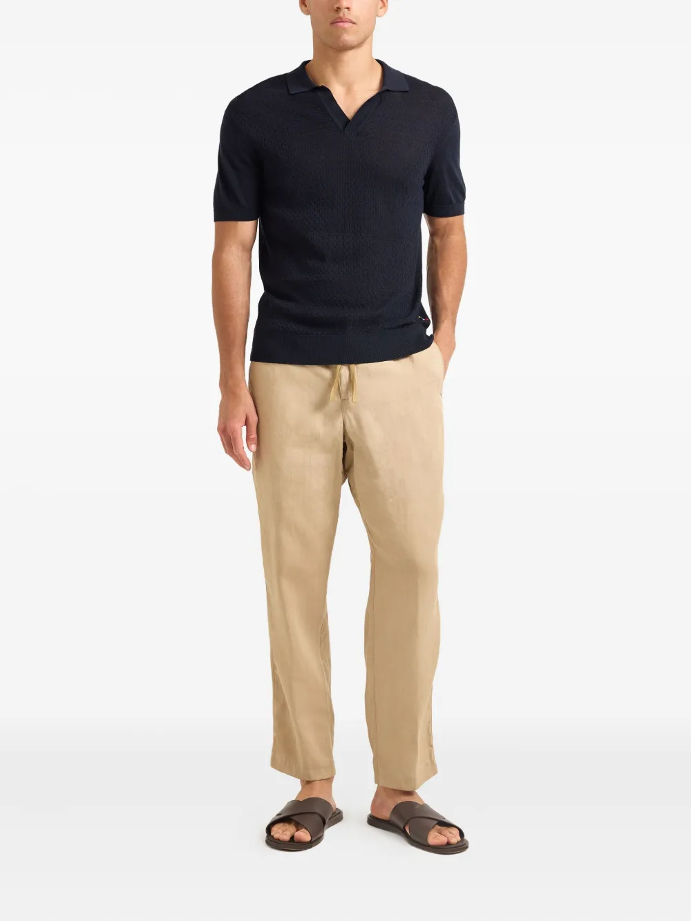 Orlebar Brown Horton Silk-cotton-blend T-shirt In Black