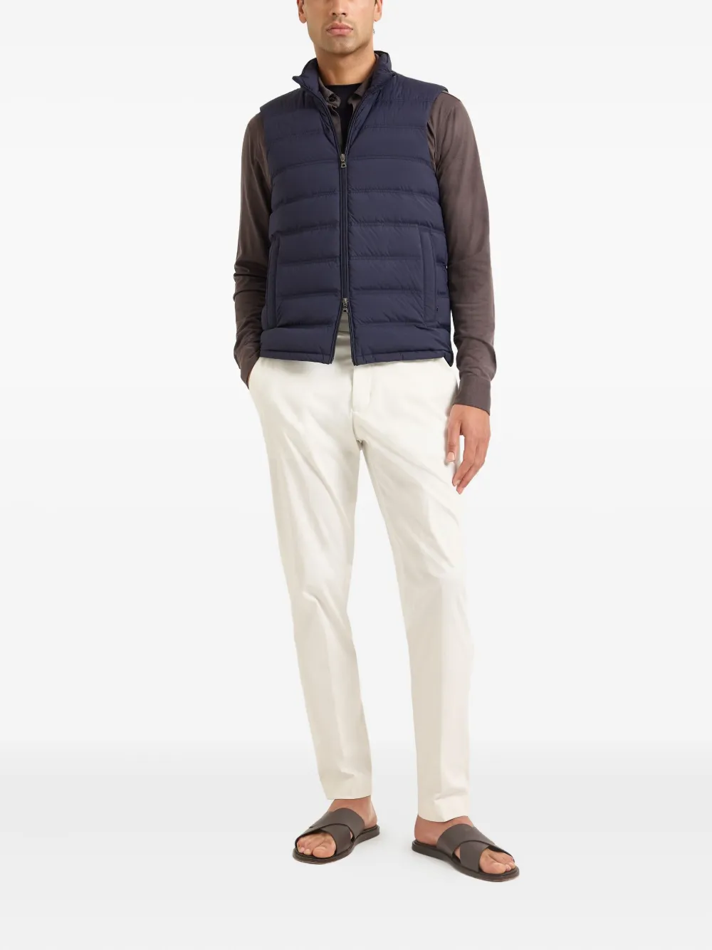 Orlebar Brown Hopper gewatteerde bodywarmer Blauw