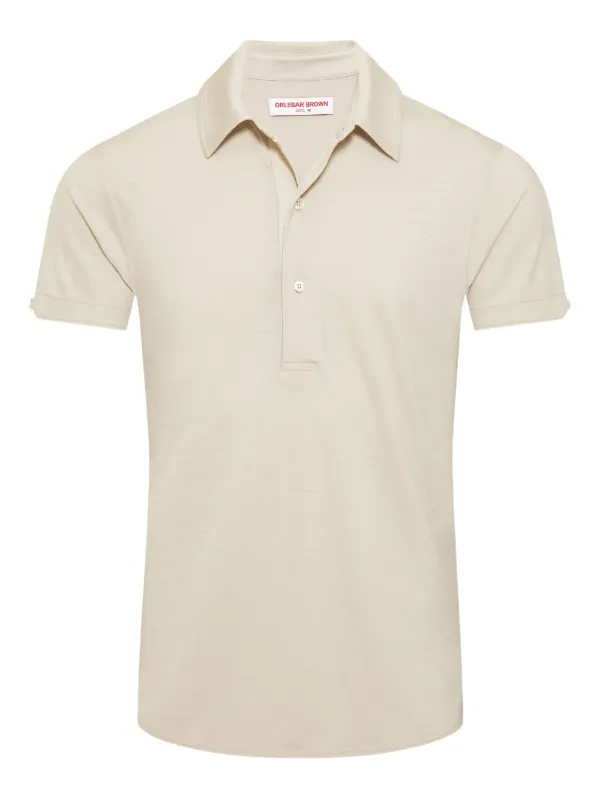 Orlebar Brown Sebastian Merino Polo Shirt in Neutrals