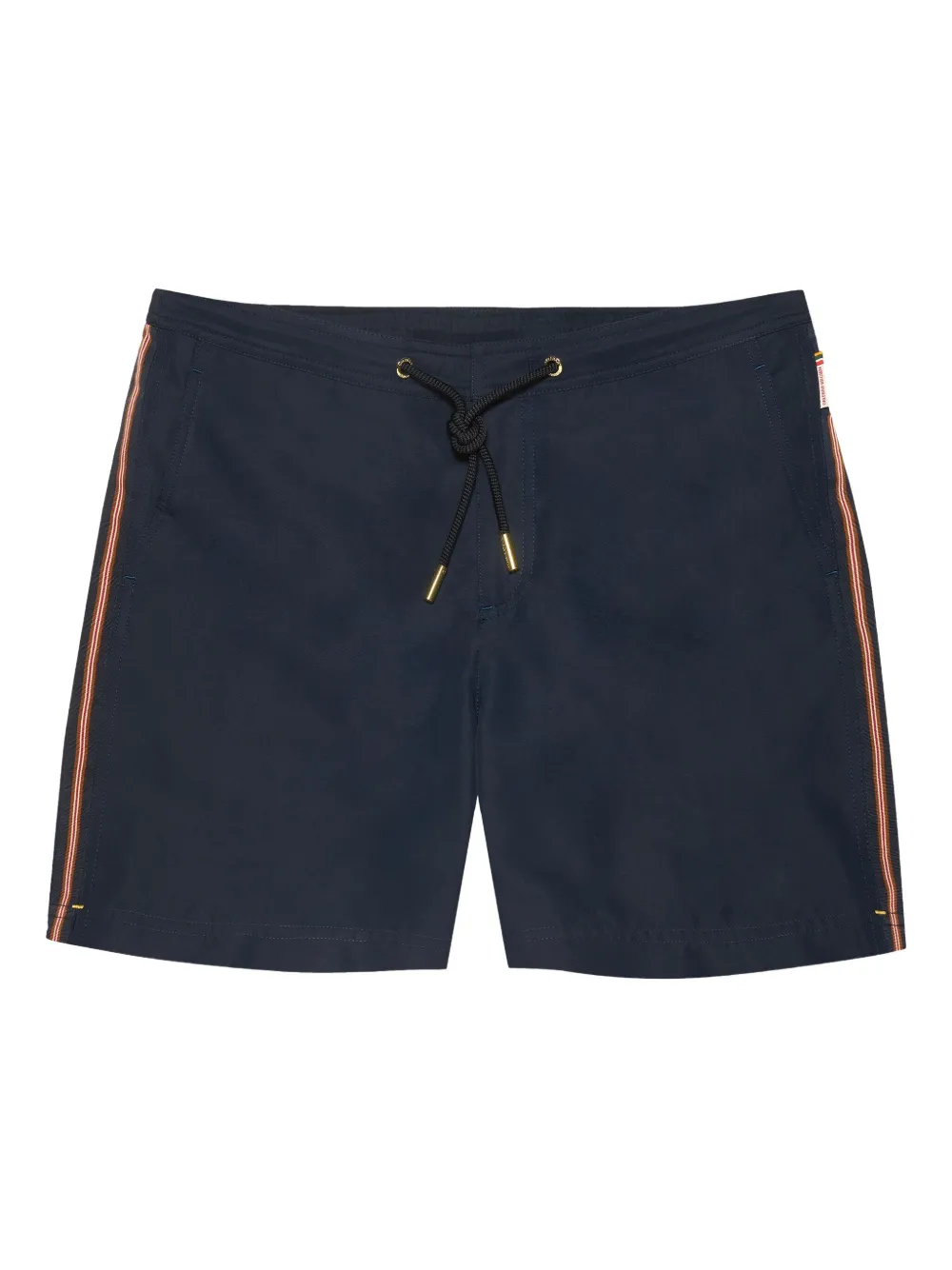 Orlebar Brown Bulldog stripe-drawcord swim shorts Blauw