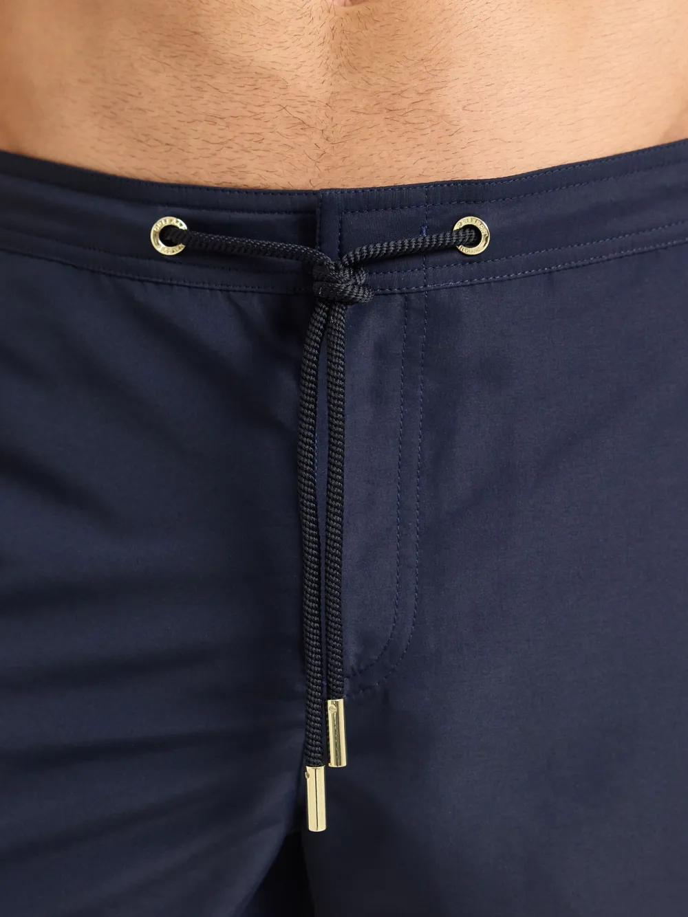 Orlebar Brown Bulldog stripe-drawcord swim shorts Blauw