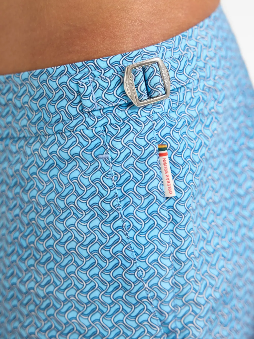 Orlebar Brown Setter Riptide zwembroek met golvenprint Blauw
