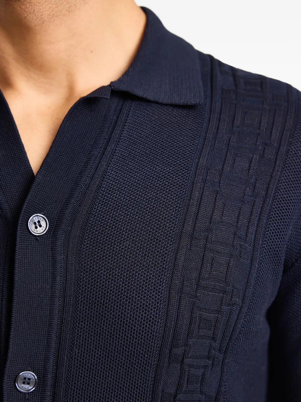 Orlebar Brown Tiernan overhemd Blauw