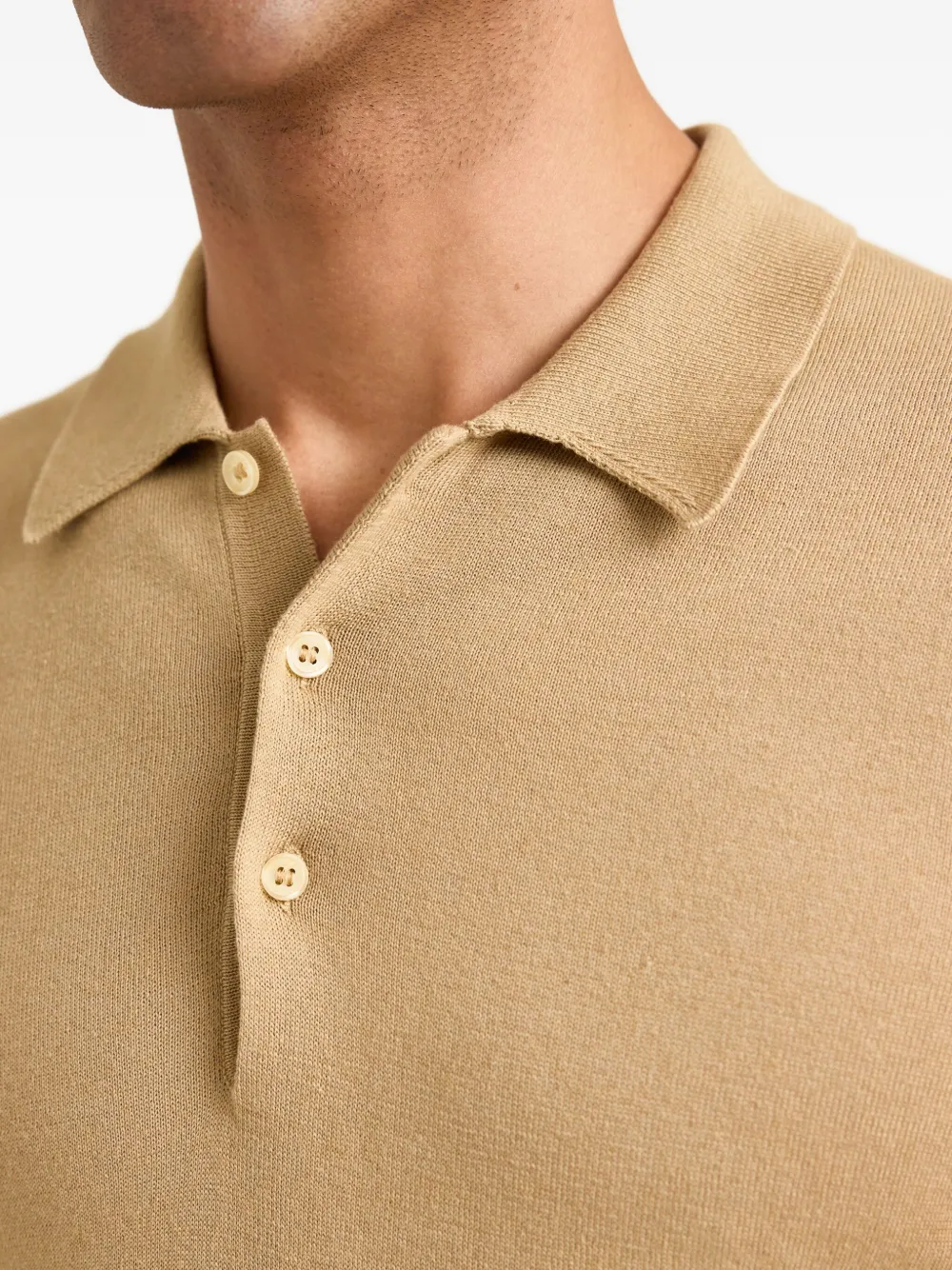 Orlebar Brown Burnham Cotton-blend Polo Shirt In Brown