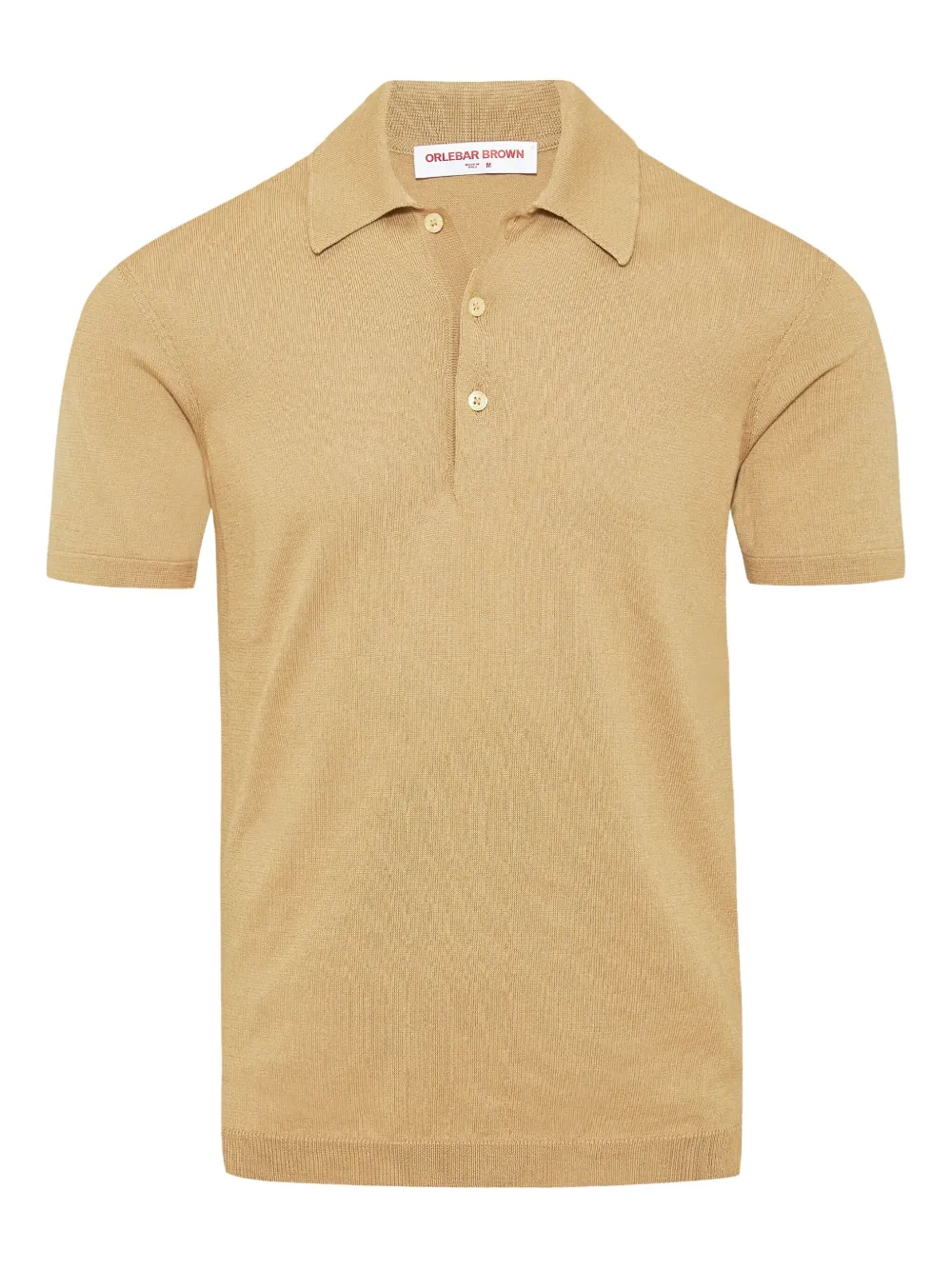 Orlebar Brown Burnham Cotton-blend Polo Shirt In Brown