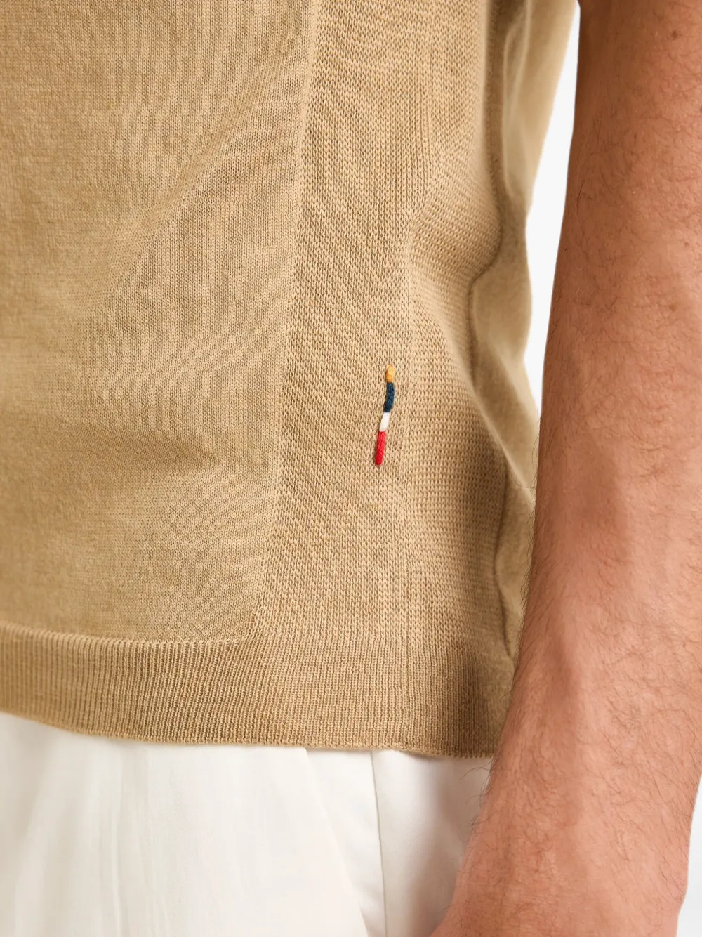 Orlebar Brown Burnham Cotton-blend Polo Shirt In Brown