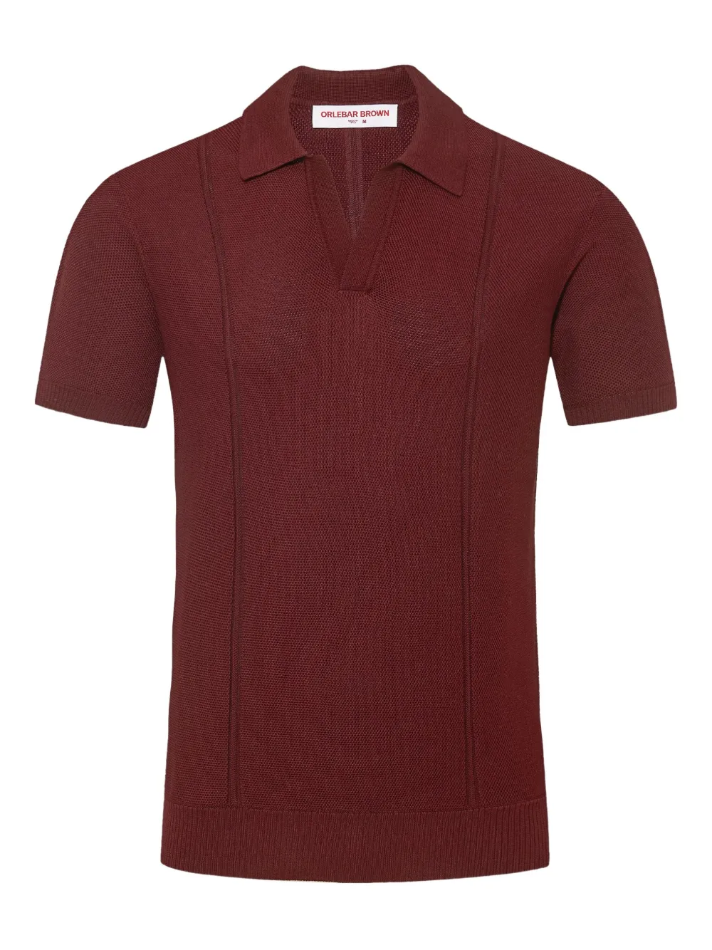 Orlebar Brown Horton poloshirt met piqué textuur Rood
