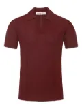 Orlebar Brown Horton piqué-texture polo shirt - Red