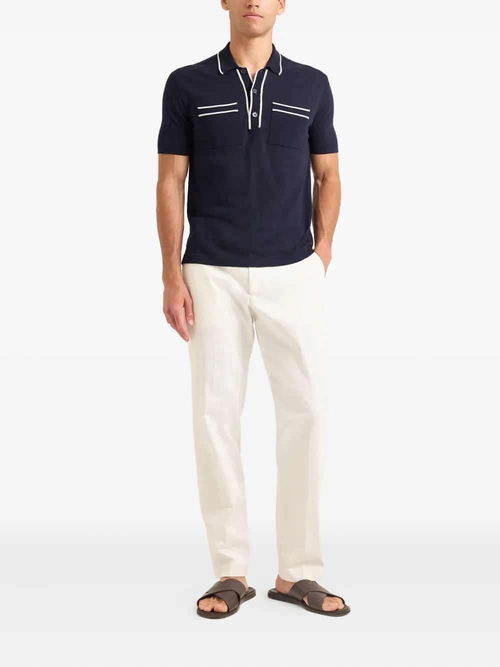 Orlebar Brown Keeling short-sleeve polo shirt - Blauw