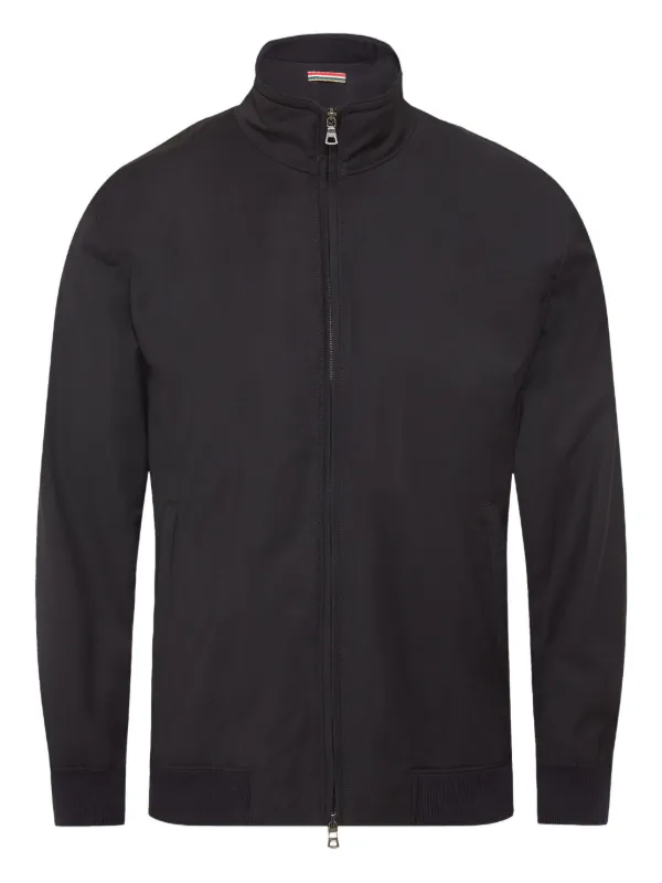 Orlebar Brown Alvaro Merino Zip-up Bomber Jacket in Blue