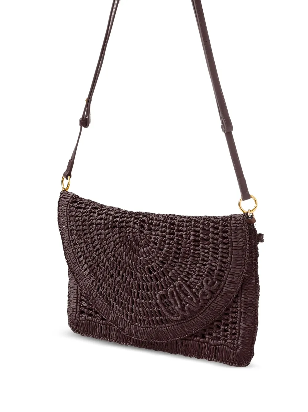 Chloé Summer Banana raffia schoudertas Bruin