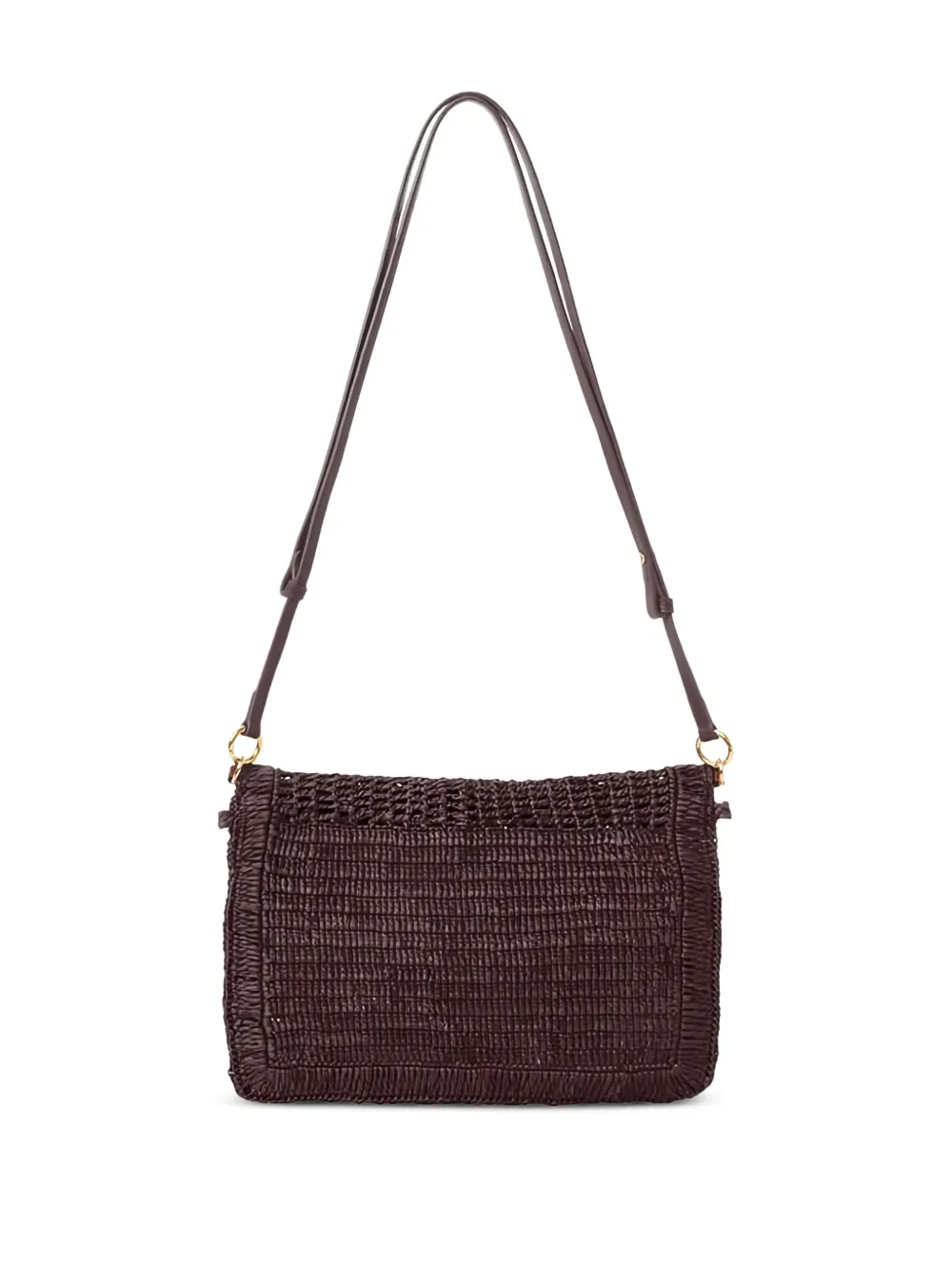 Chloé Summer Banana raffia schoudertas Bruin