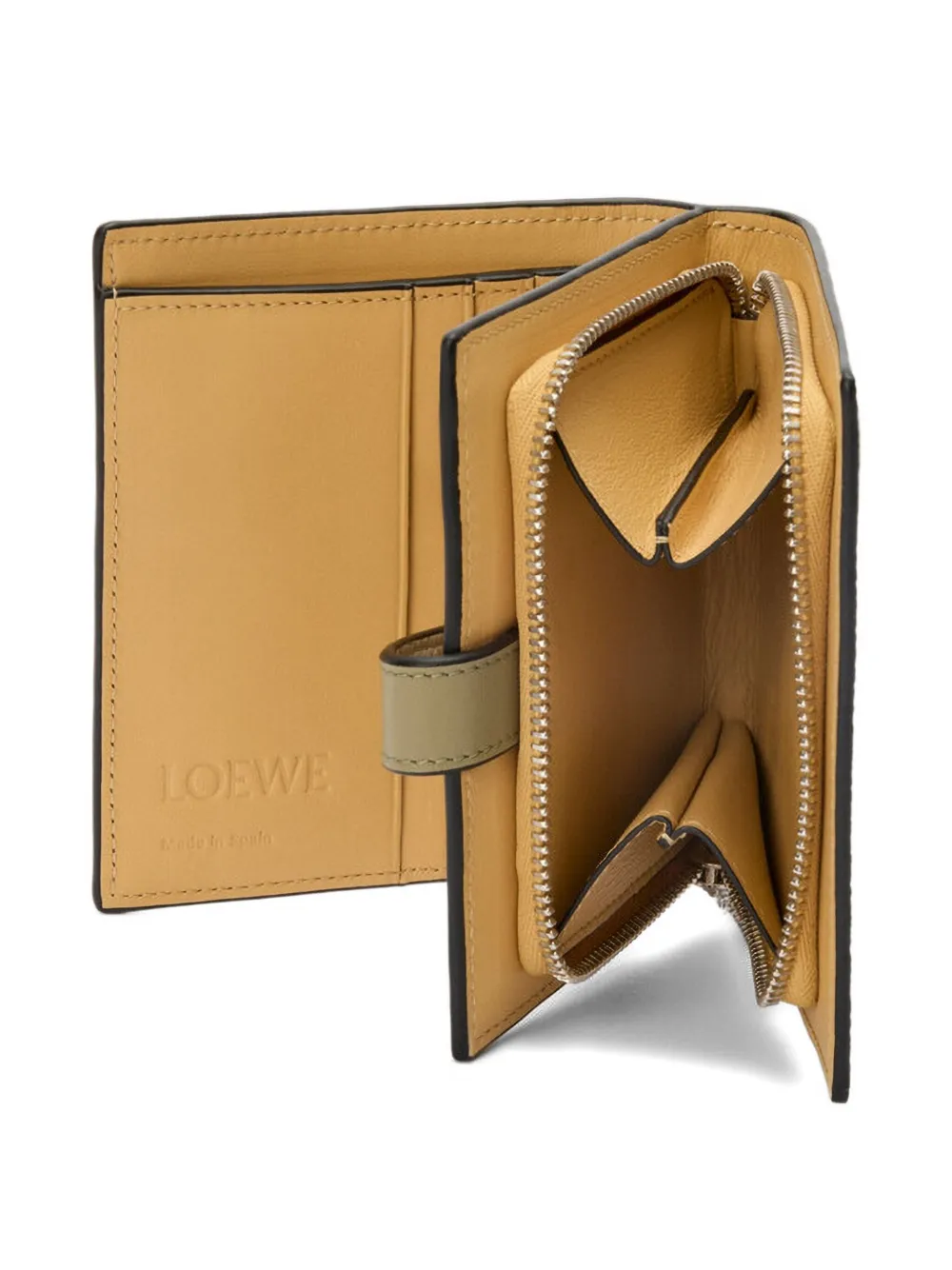 Loewe Compact Zip Wallet In Gray
