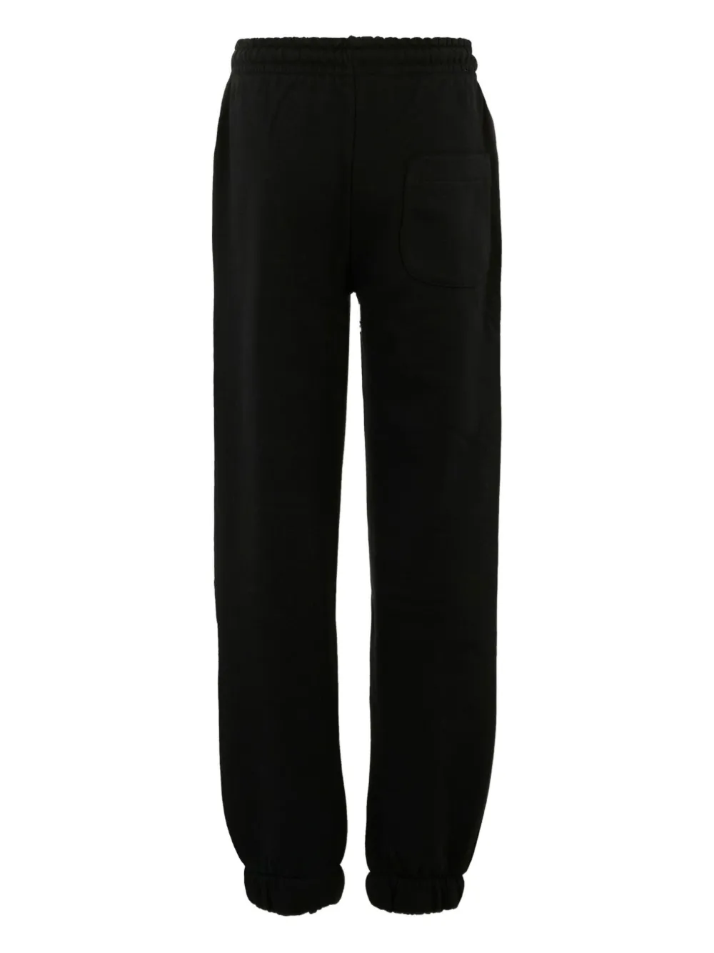 Msgm Drawstring Cuffed Casual Trousers In Black