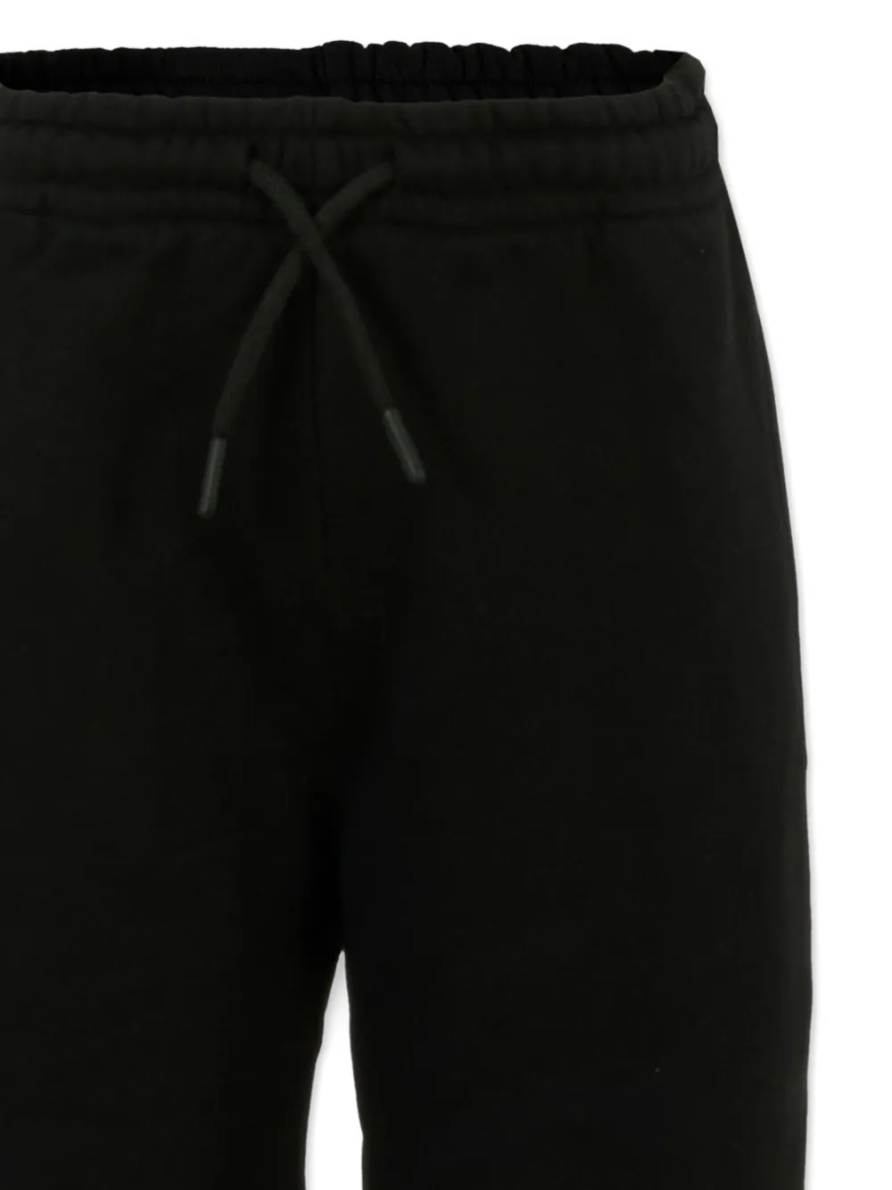 MSGM Kids Broek met omgeslagen pijpen en logoprint Zwart
