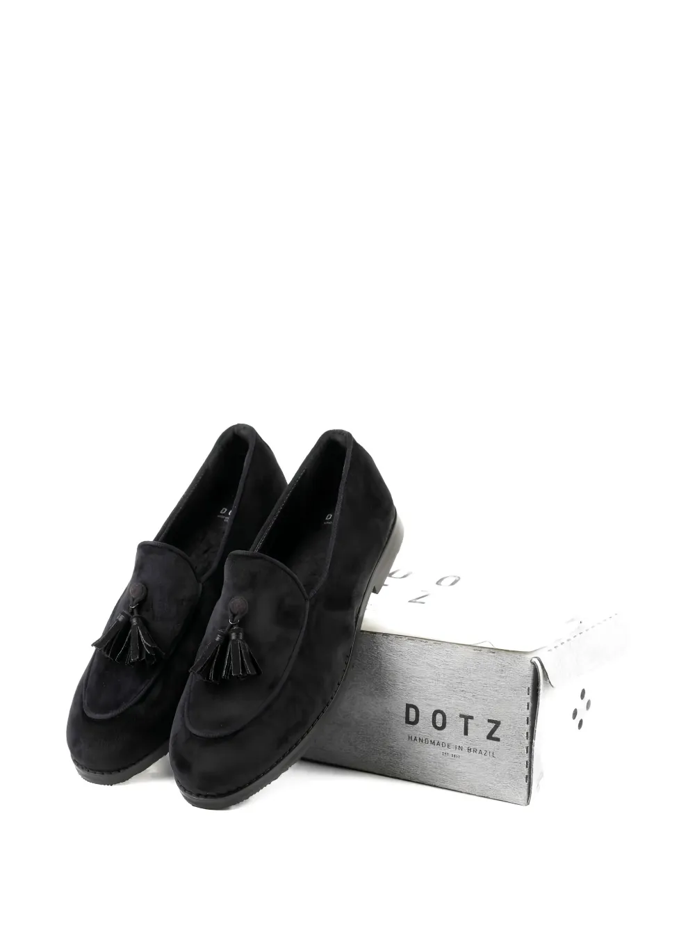 DOTZ tassel-detail suede loafer - Zwart