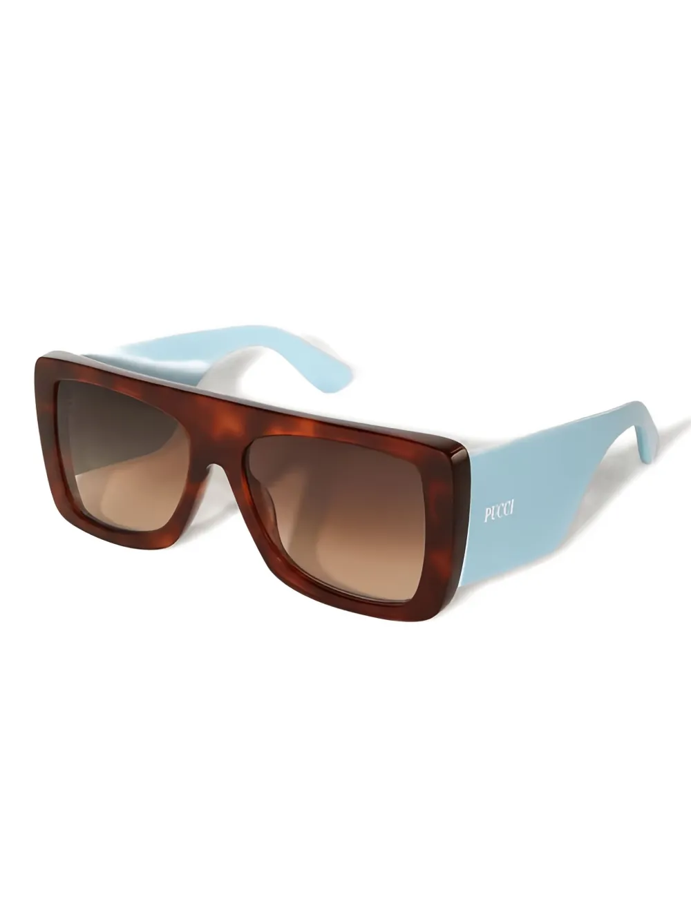 PUCCI rectangle-frame sunglasses - Bruin