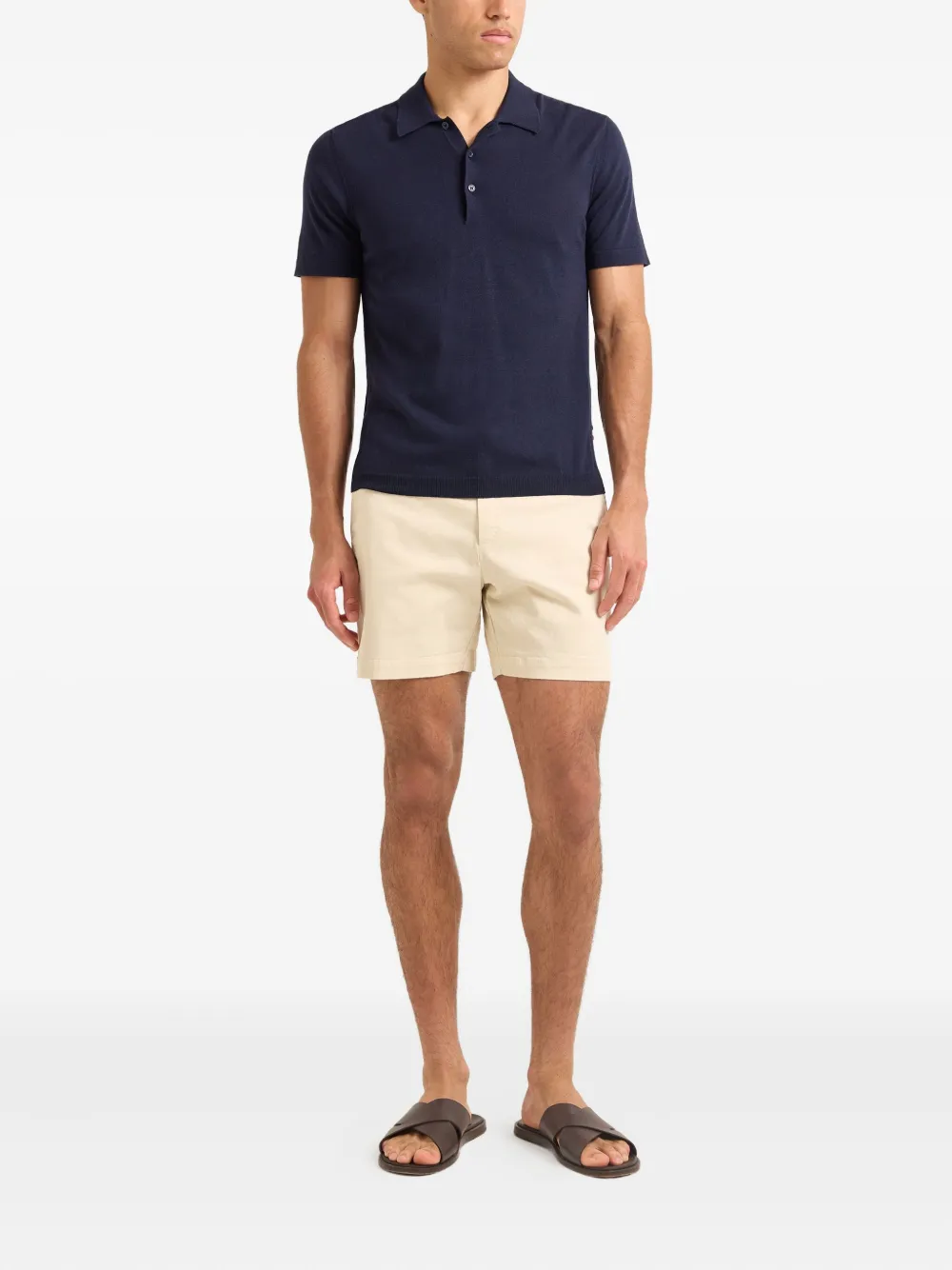 Orlebar Brown Shorts van stretch-katoen - Beige