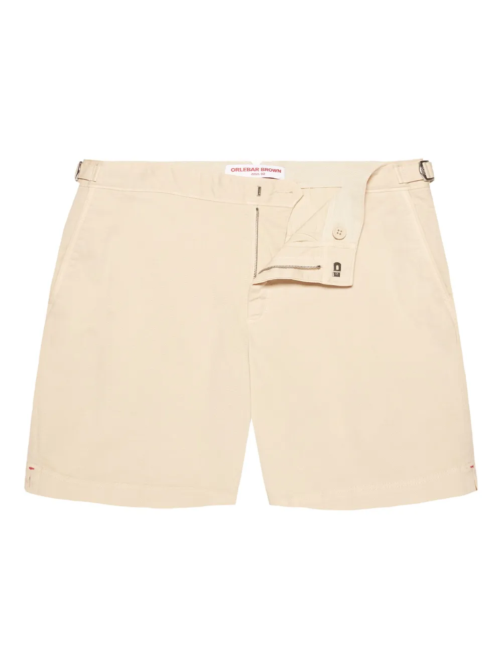 Orlebar Brown Bulldog Stretch-cotton Shorts In Neutral
