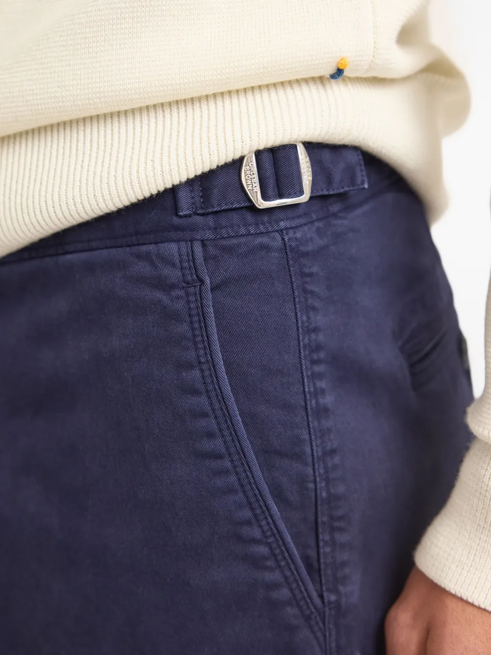Orlebar Brown Dane Ii Belted Shorts In Blue